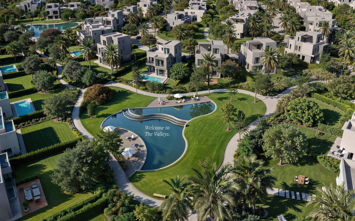 The Valleys luxury villas at golden hour